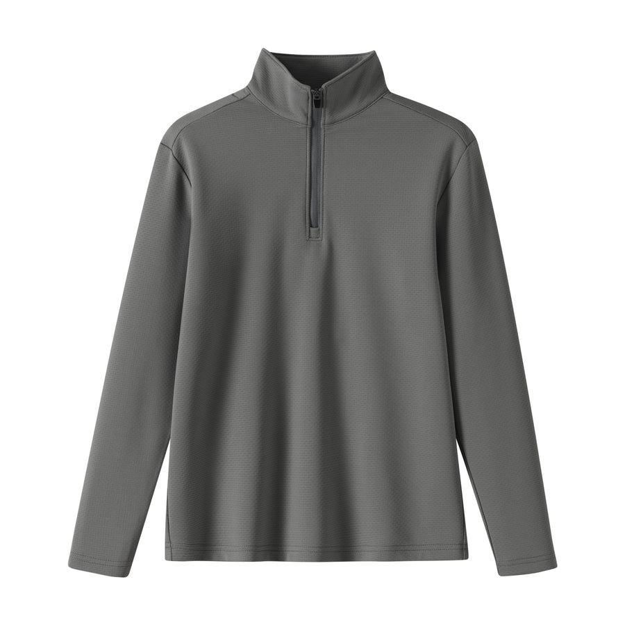 Kids Waffle (Charcoal) 1/4 Zip