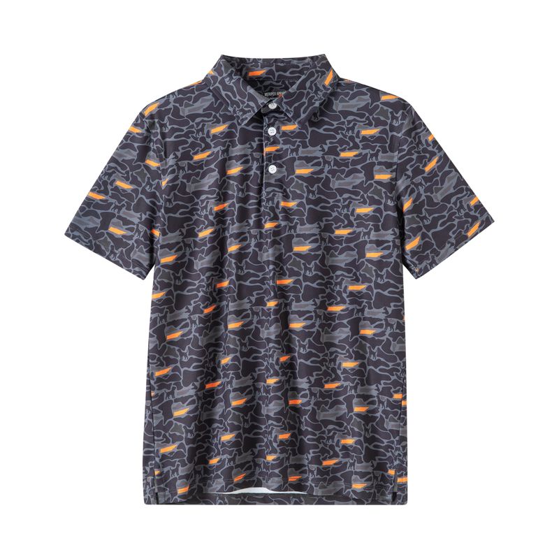 TN Tennessee Camo Polo Bluetick (Grey/Orange)