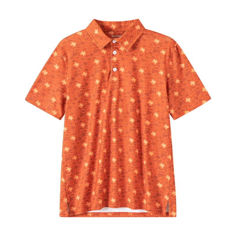 Kids TX Texas Camo Polo (Orange/Grey)