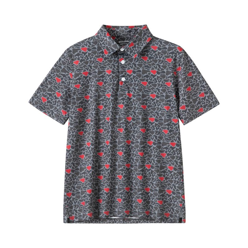 SC Camo Polo Rooster (Garnet/Black)