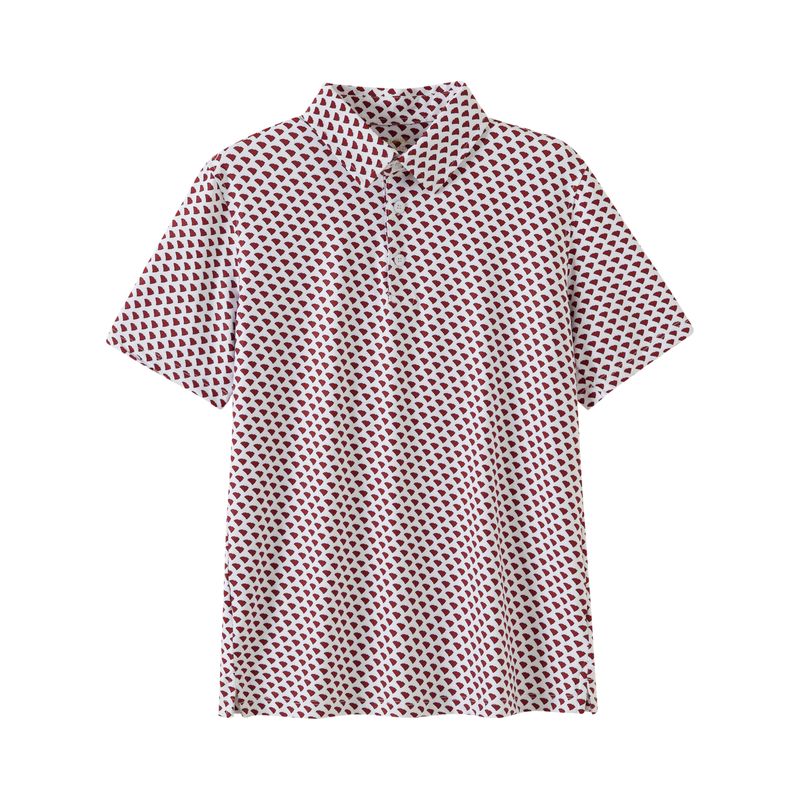 SC South Carolina Outline (Garnet/Black) Polo