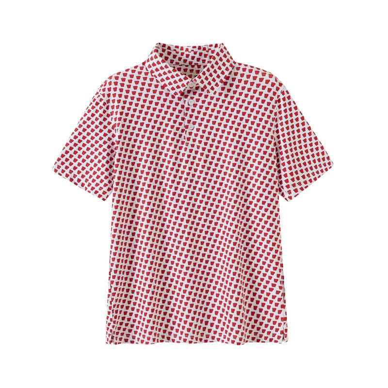 AR Arkansas Outline (Red/Black) Polo