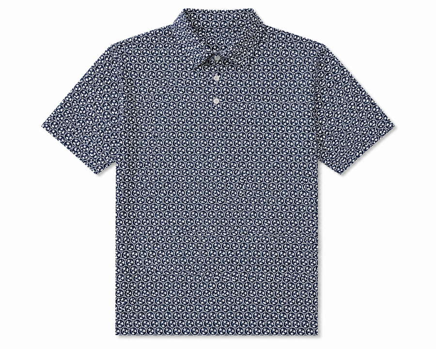 Gray Tri Star Polo