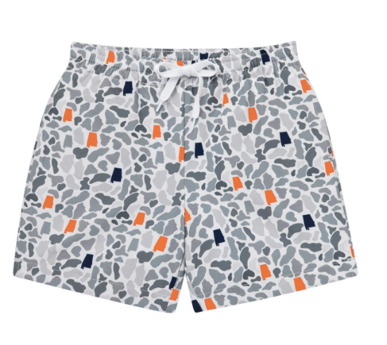 AL Camo (Orange/Navy) Swim (Stretch)