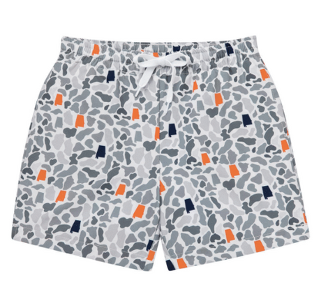 AL Camo (Orange/Navy) Swim (Stretch)