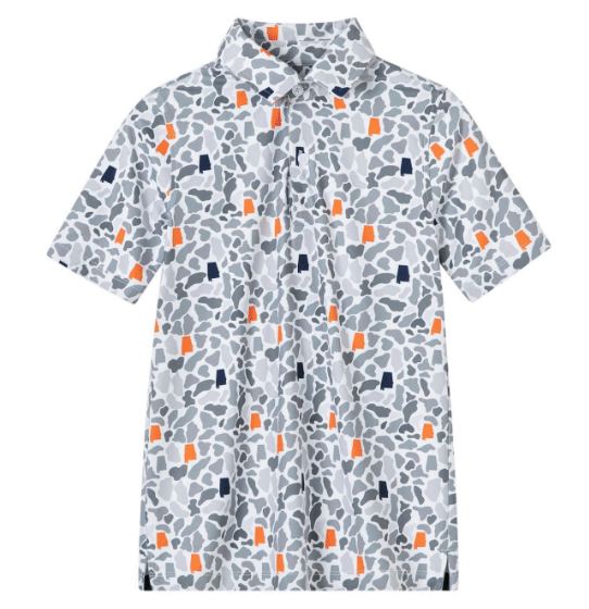 AL Camo Polo (Orange/Navy)