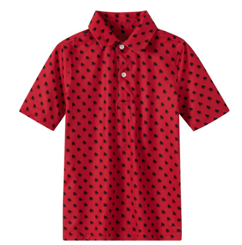 Kids Bulldog Outline Polo