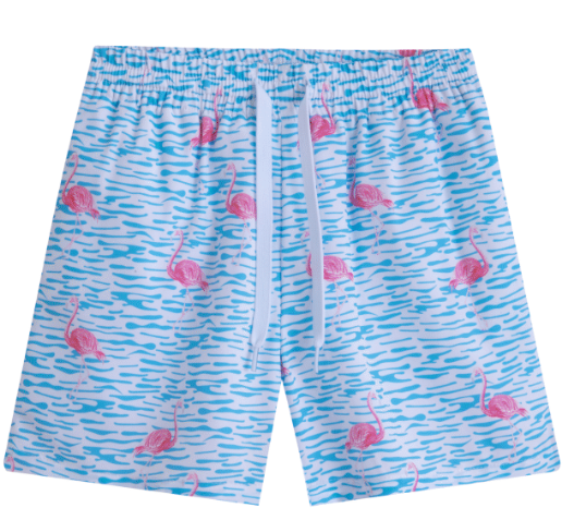 Kids Fancy Flamingo Swim Trunks