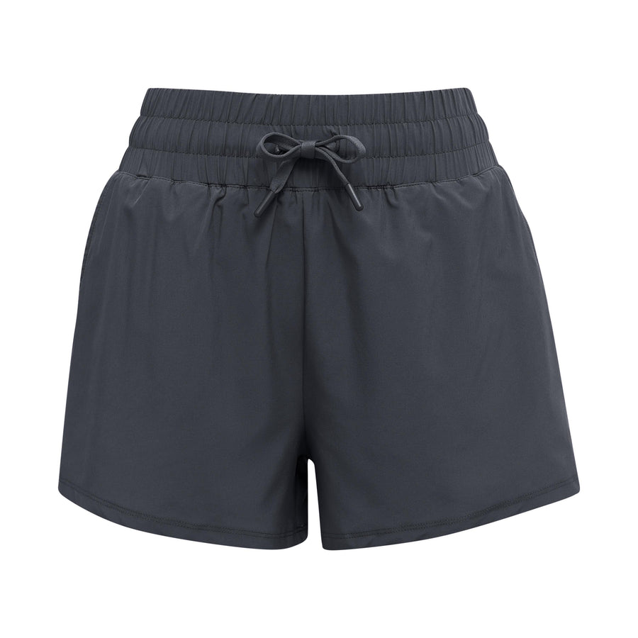 Charcoal High Waist Womens Shorts