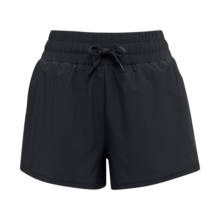 Black High Waist Womens Shorts