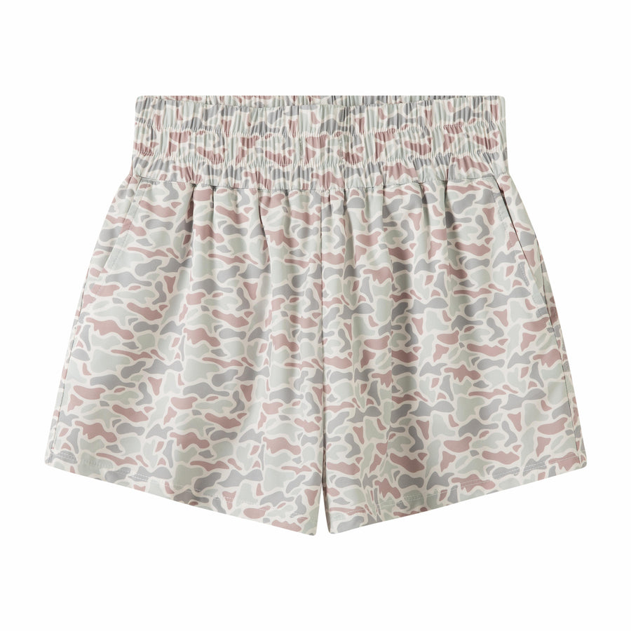 Whitetail Camo High Waist Womens Shorts