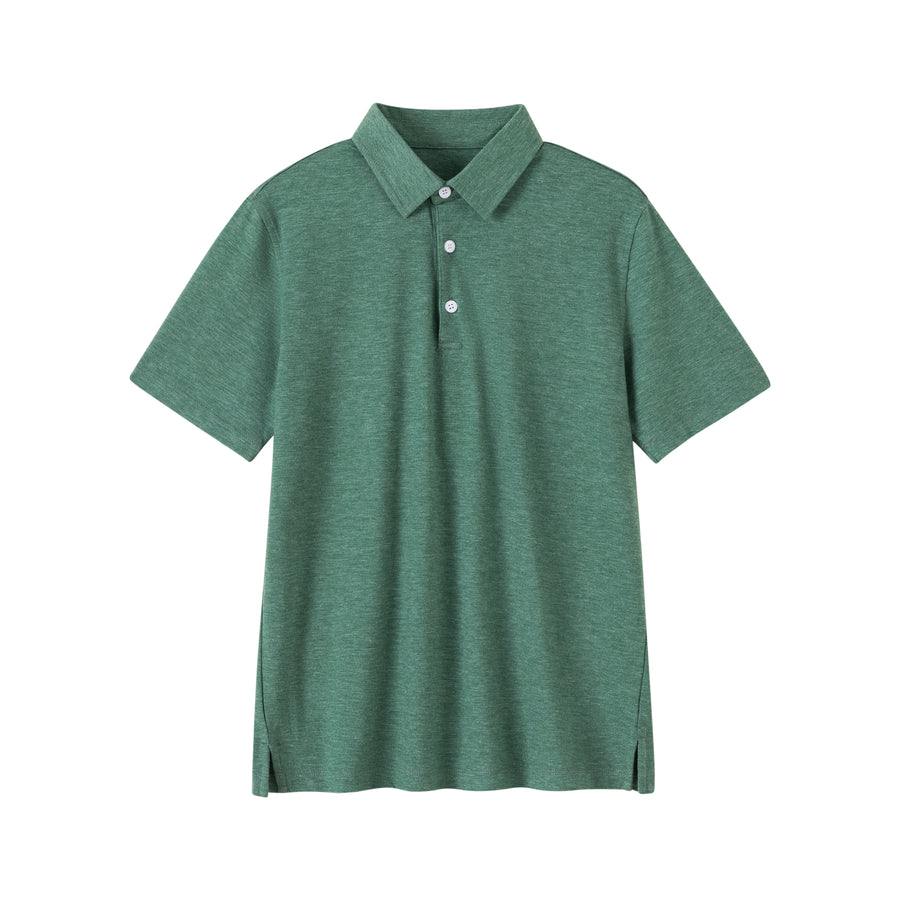 Green Heather Polo