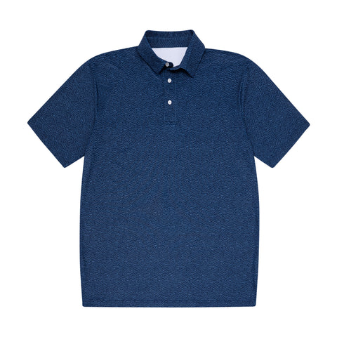 Navy Topo Polo