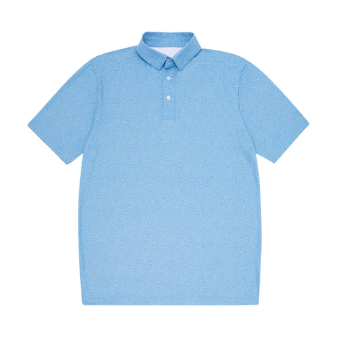 Light Blue Topo Polo