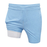 Light Blue Topo Freeballers - Sport Shorts
