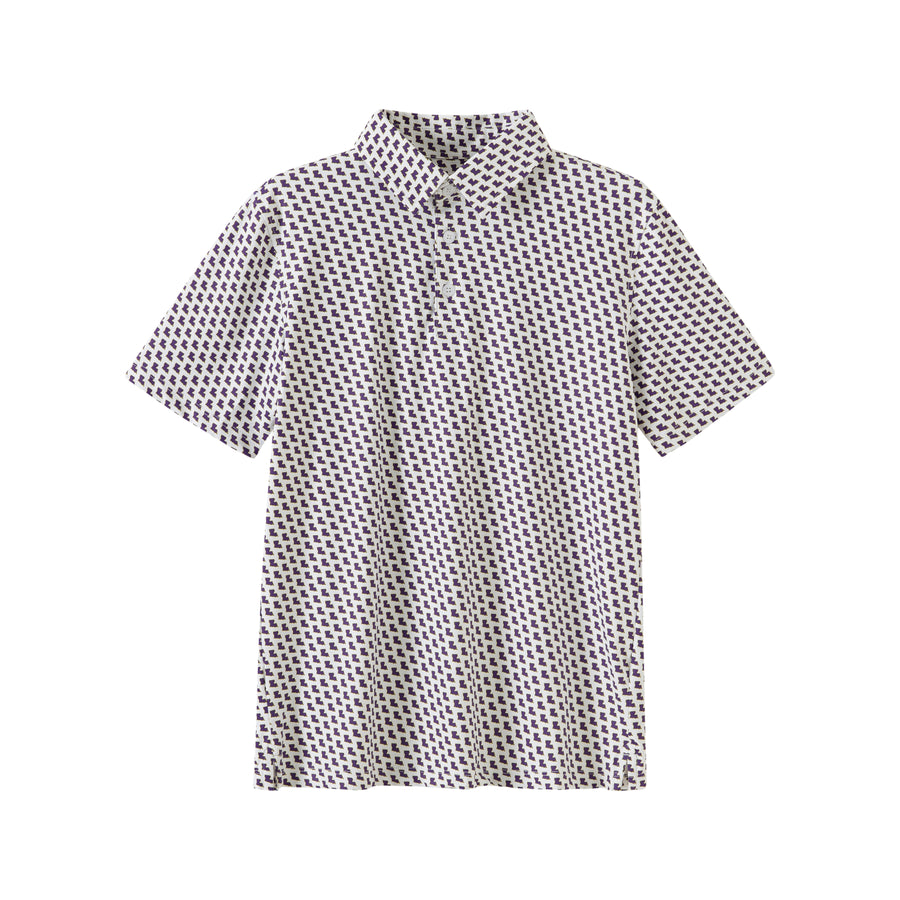 Louisiana Outline (Purple/Gold Trim) Polo