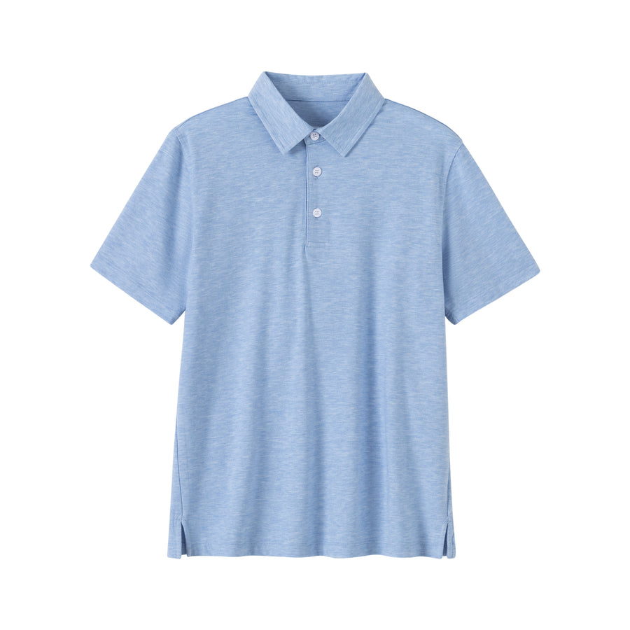 Light Blue Heather Polo