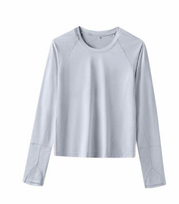 Light Grey Long Sleeve Women's Shirt