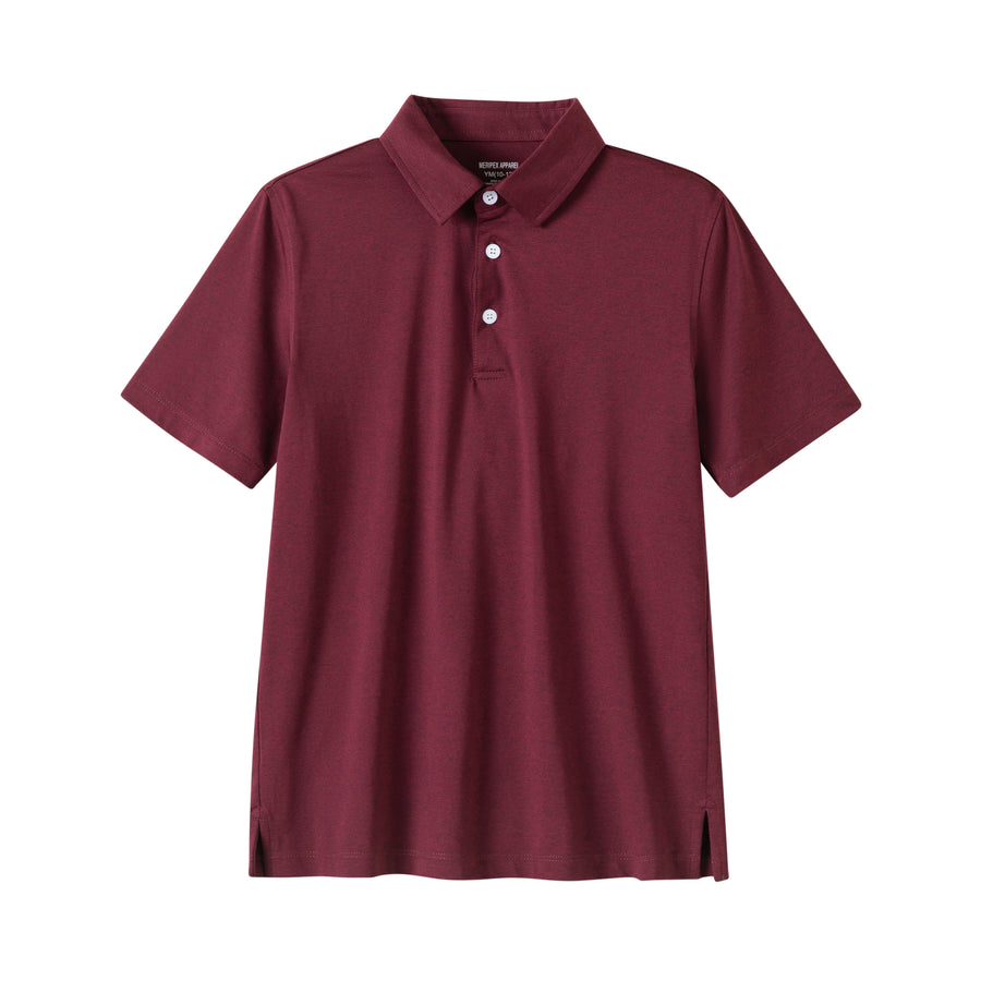 Maroon Heather Polo