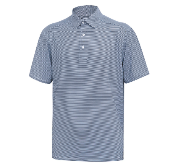 Micro Navy/White Stripe Polo