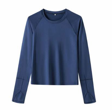 Navy Long Sleeve Women's Shirt
