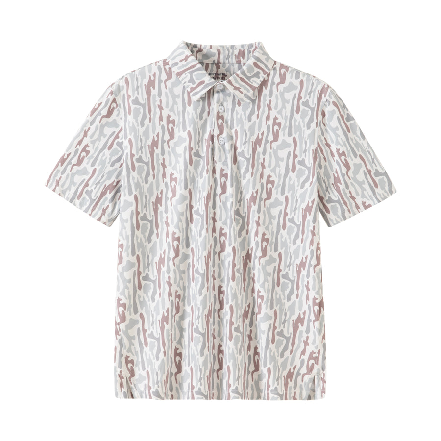 Kids Retro Whitetail Camo Polo