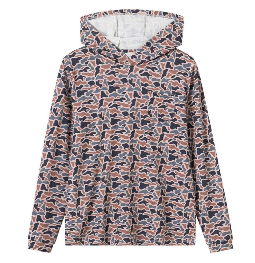 Kids River Camo Bamboo Hoodie
