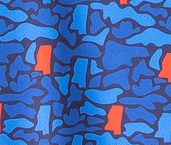 Mississippi (Navy/Light Blue/Red) Camo - MS State