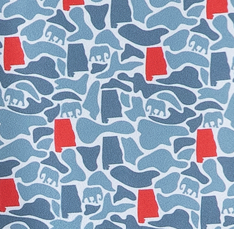 Alabama (AL) Camo (Crimson/Gray) Polo