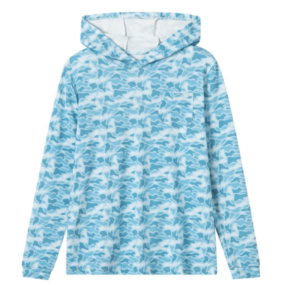 Coastal Camo Bamboo Hoodie