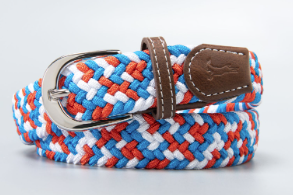 Kids Red, White, and Blue Stretch Belt