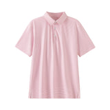 Kids Micro Pink & White Polo