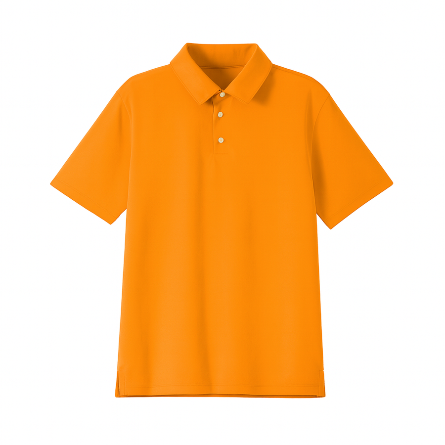 Orange Solid Polo