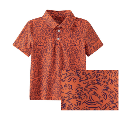 Tiger Topo Polo (Orange/Purple)
