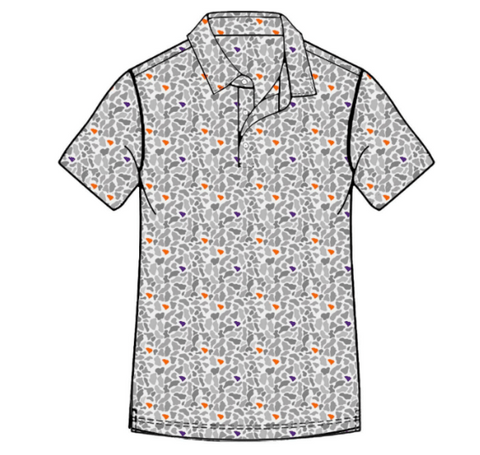 Kids SC Camo (Orange/Purple) Polo