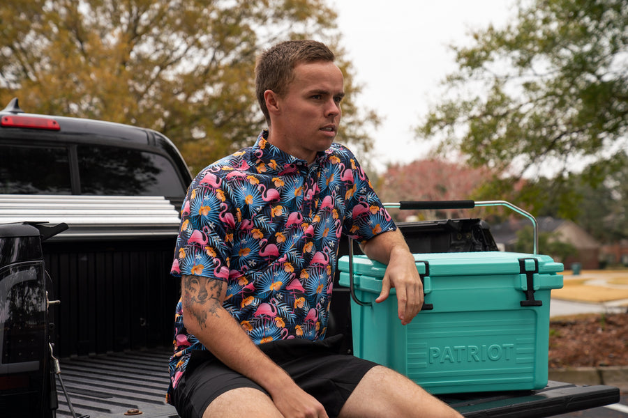 Retro Flamingo Polo