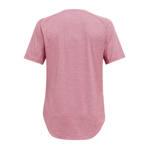 Dark Red Heather Performance Athletic T-Shirt